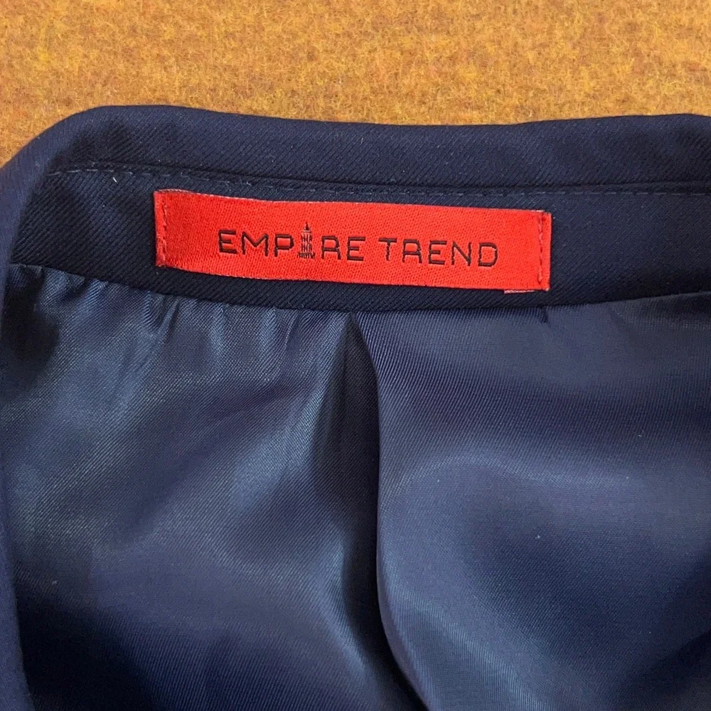 Empire Trend Mens 38S Blue Infinite Stretch Slim Fit Blazer Sport Coat NWT